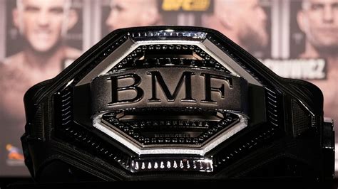 O que é o cinturão BMF que estará em jogo no UFC。